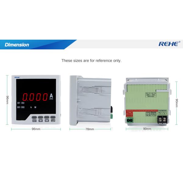 Factory bottom price RH-DA21 ampere meter Single Phase Digital Analog Ampermeter