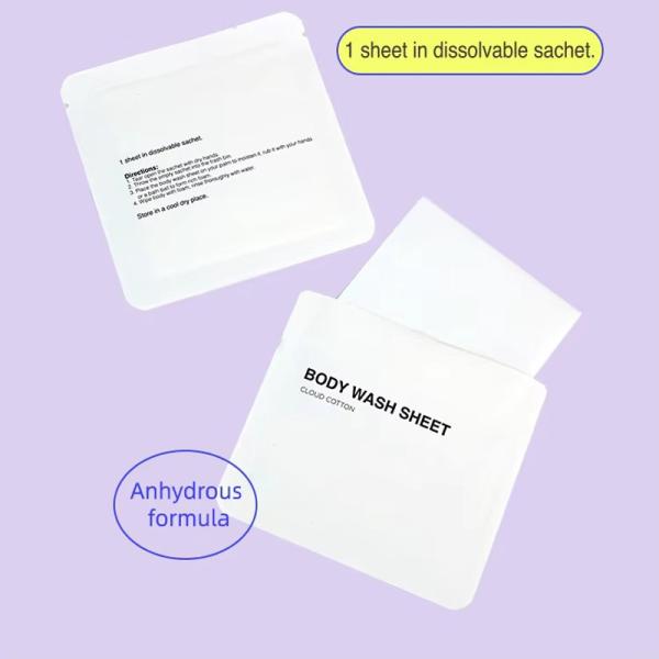 Easy Preparation Dry Soap Sheets Natural Fragrance Portable And Lightweight