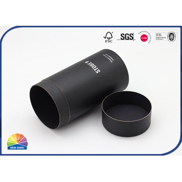 Трубка серебряного пятна логотипа УЛЬТРАФИОЛЕТОВАЯ черная бумажная упаковывая для футболки