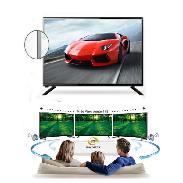Full Color HD LCD Smart TV , Ultra Slim Frame Digital Screens For Advertising