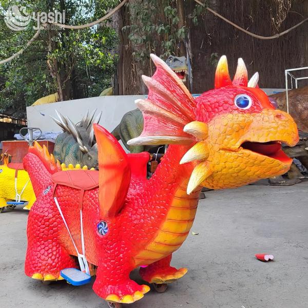 Shopping Mall Kids' Rideable Dinosaur Electric Ride On Car Animated