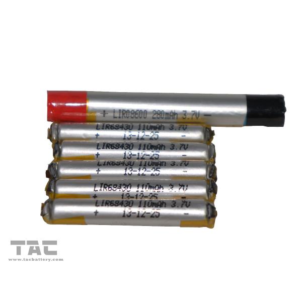 батарея E-cig LIR68500/LIR68430 3.7V большая для одобренного набора 110mAh ROHS эга Ce4