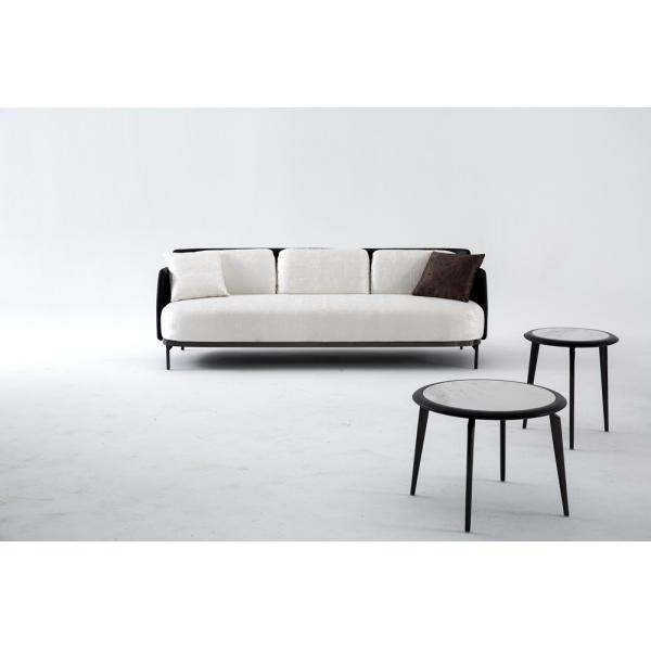 Living Room Metal Legs Contemporary Design Fabric Modern Sofa Set