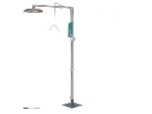 polished stainless steel Laboratory Emergency Shower Eye Washer eyewash station