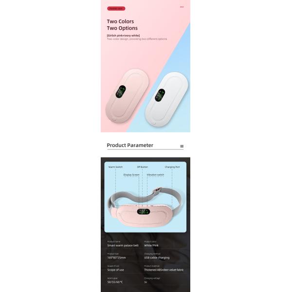 Soulagement du chauffage menstruel, douleur pendant la menstruation, appareil de chauffage pour femmes