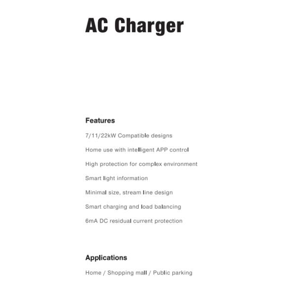 16А 32А Жилой коммерческий переменный зарядный аппарат 7кВ 11кВ 22кВ
