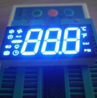 Ultra azul brillante personalizado Triple Digit 7 Segment LED Display Anodo común para el control del refrigerador