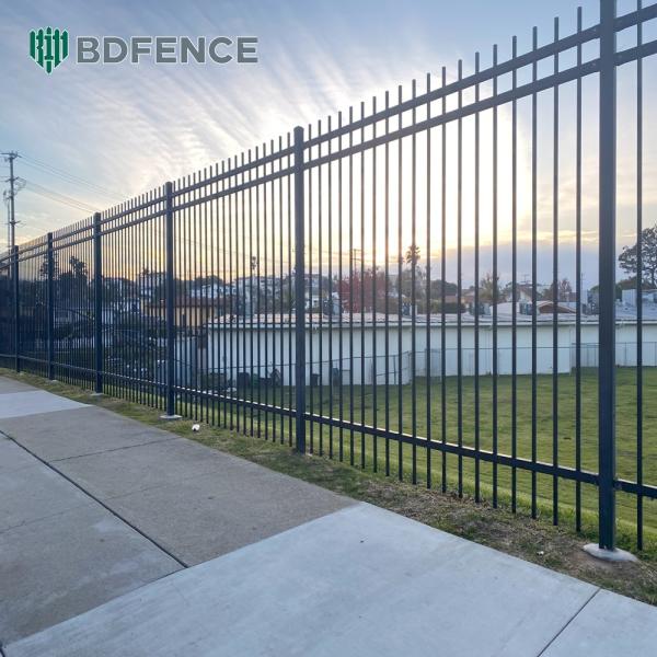 Anti-Graffiti Horizontal Tubular Fence Easy Clean Surface