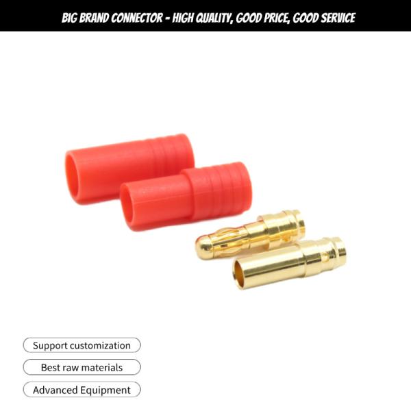 Lithium Battery Connector 3.5 mm Banana Plug Socket Connector For Drone