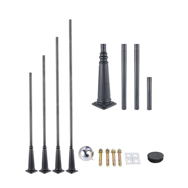 9m 10m 12m Steel Sign Road Street Light Pole Garden With Charging Pile