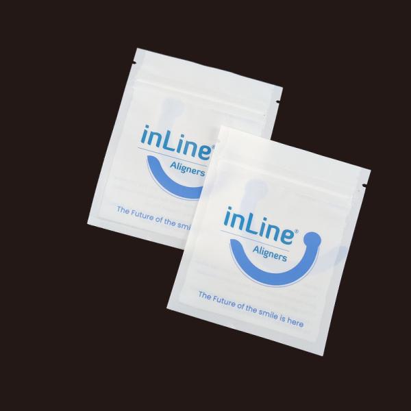 Matte Black Small Reusable Ziplock Packaging Bags For Clear Invisible Aligners Bag Orthodontic Remover Packing Bags