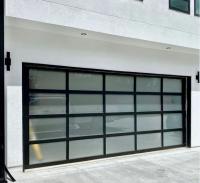 Sécurité extérieure automatique électrique à roulement étanche à l'eau de classe 3 Porte de garage transparente Porte de garage sectionnelle en verre