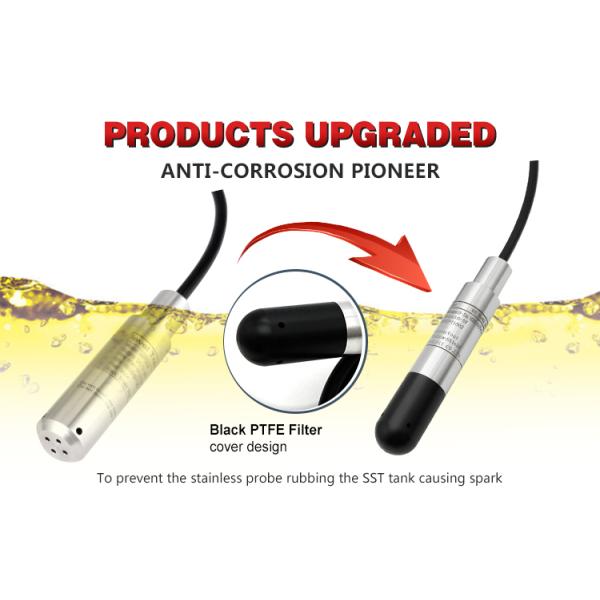 RS485 RS232 Ground Water Level Detector Oil Tank Level Sensor 4-20mA