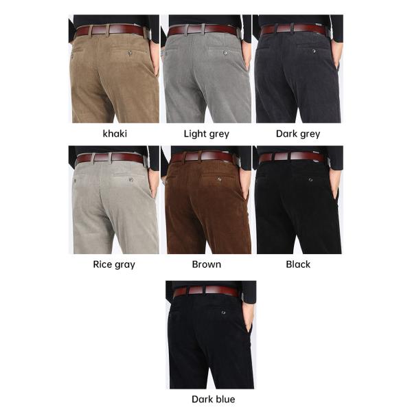 Осенние и зимние простые брюки плюс шерсть теплые зимние шерстяные утепленные мужские брюки