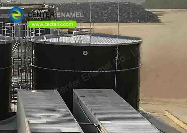 Vidro fundido em aço Tanques industriais de líquidos para instalações de tratamento de águas residuais Tanque comercial de armazenamento de água