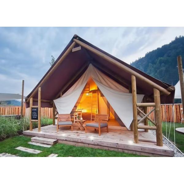 Fabrique Tentes de safari Glamping extérieur Tentes de toile Glamping avec salle de bains pour la maison