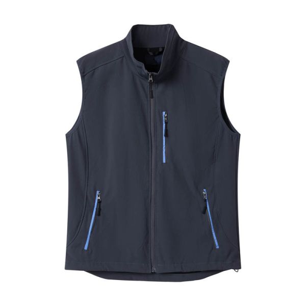 Custom Men's Softshell Work Vest | Breathable Outdoor Gilet Manufacturer