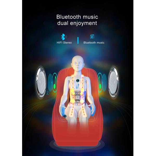 White Leather Electric Massage Recliner Chair SAA 4d Odm