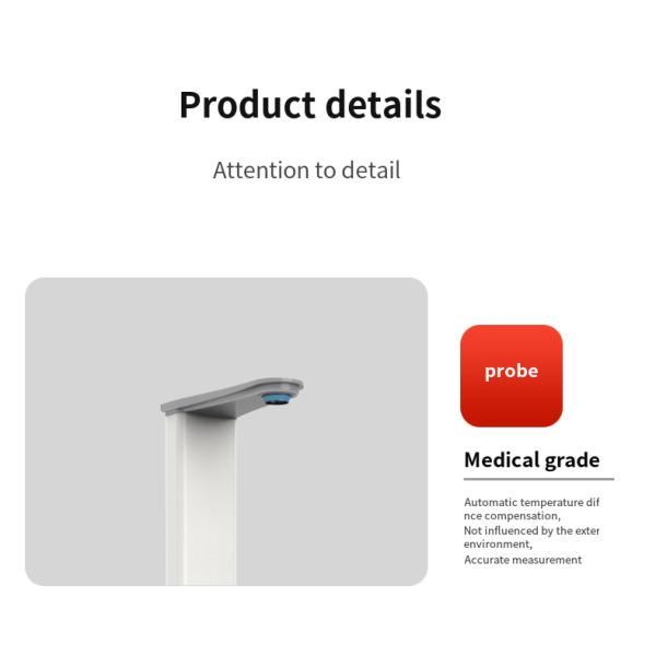 Ultrasonic BMI Height and Weight Scale for Hospital 300kg Capacity Measuring Human Body