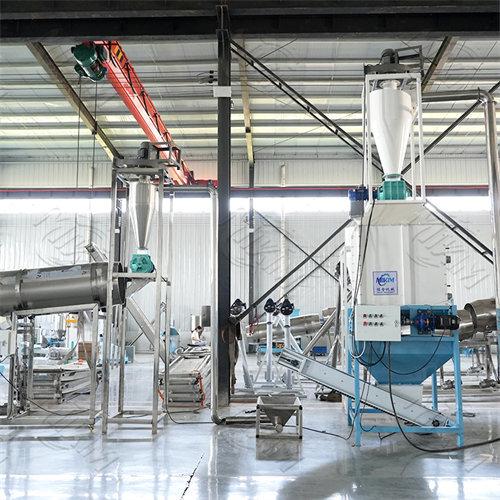 Ligne de production automatique pour les aliments extrudés de chat et de chien secs