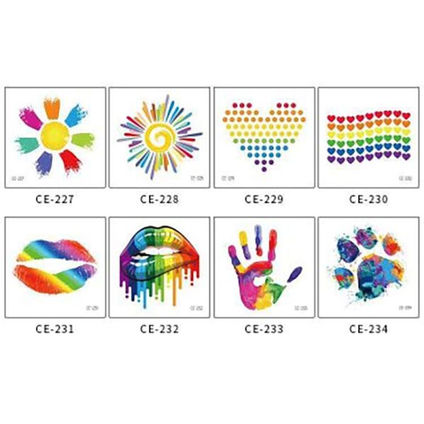 Personalized BOPP Rainbow Kiss Cut Stickers Printing for Wall Decal