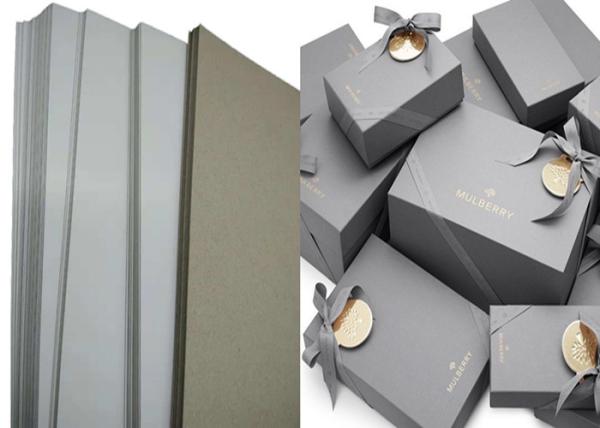 Grade AA Full Grey Paper Board Rigid Boxes Cardboard Sheets , MSDS