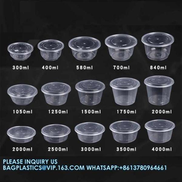 900ml Microwave Plastic Food Packaging Meal Prep Containers,Lunch Box Plastic BPA Free Plastic Bowl
