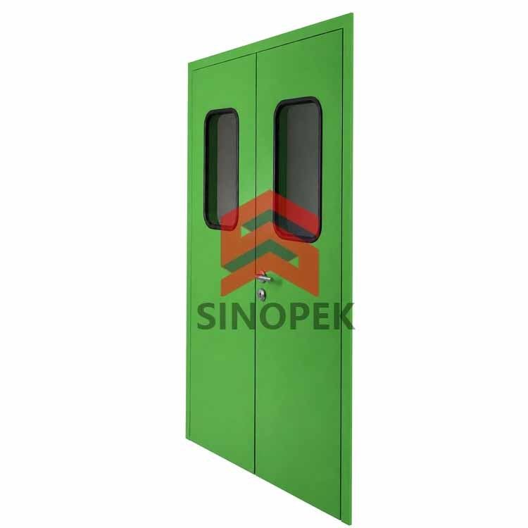 Steel Airtight Cleanroom Door — Double-Sided Finish | GMP Standard