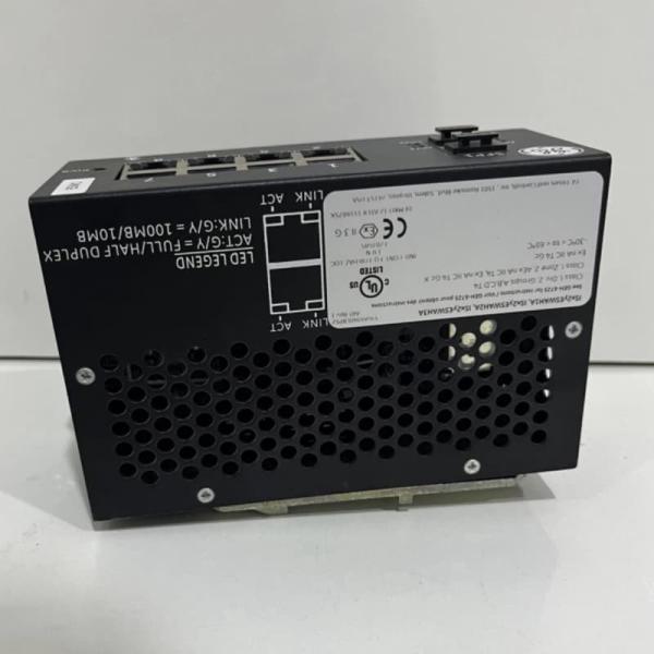 GE IS420ESWAH3A IONet Ethernet Switch with 8x 10/100BASE-TX Ports 100 Mbps FX Uplink and -30-65°C Operating Range for Mark VIe Turbine Control