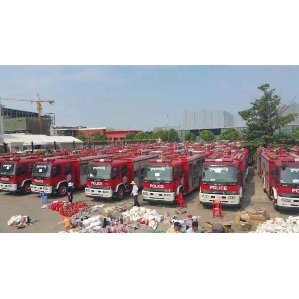 ISUZU 6T Firefighter Fire Rescue Truck FVR 240hp 6 Wheel Water Tanker Fire Truck