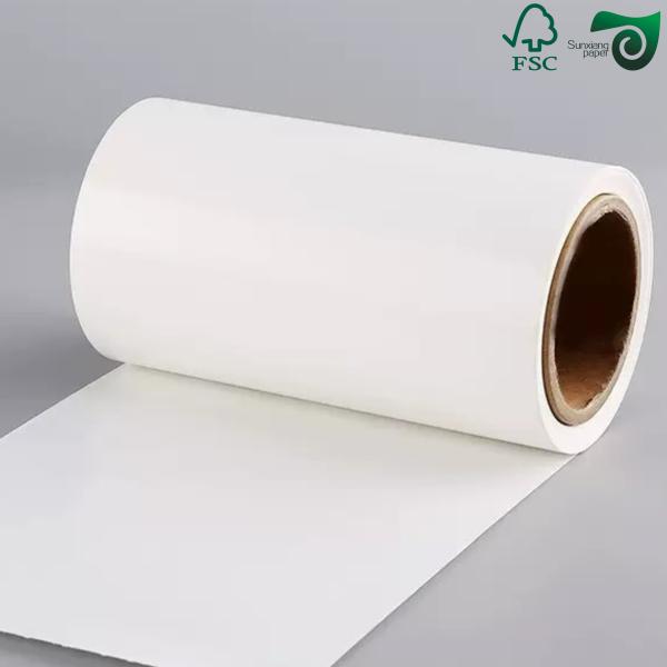 FSC 58 90gm Papier vitreux blanc pour étiquettes autoadhésives