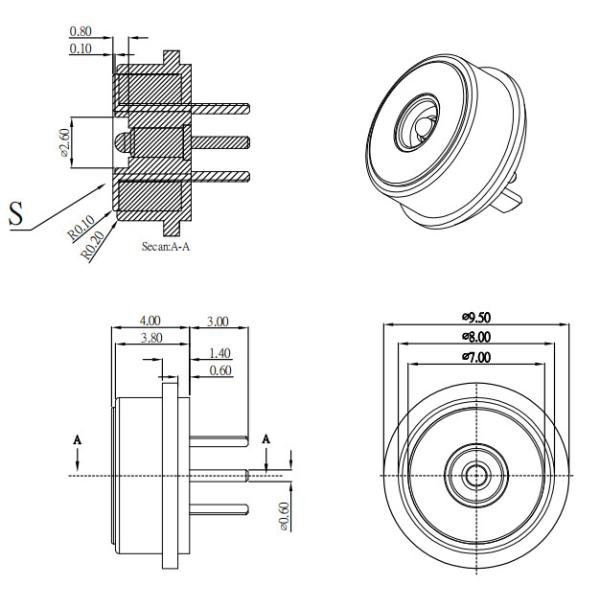 High Contact Force DC Pin Connector 3A Female Male Connectors Black For Electronic Device