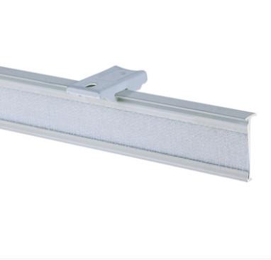 Ready ship wall mounted aluminum railings magic tape curtain track rail for curtains pocket