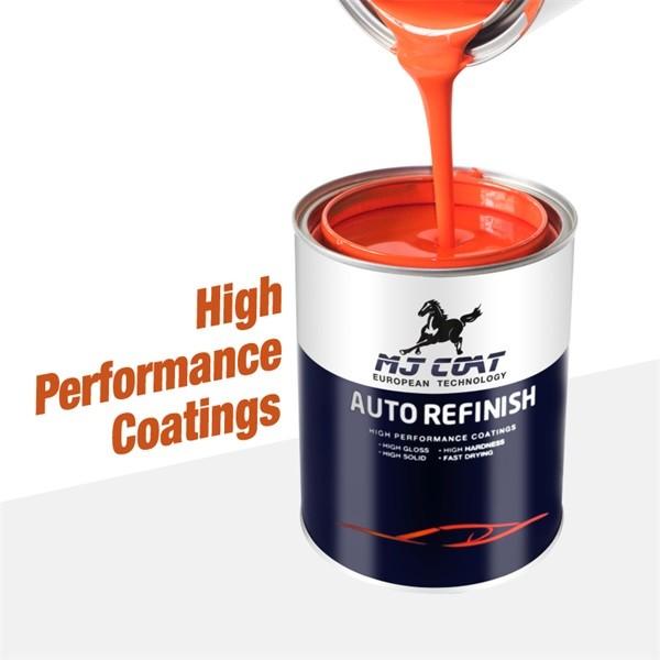 White Orange Yellow Glossy Car Paint Refinish Good Leveling High Fullness