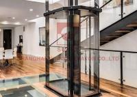 Elevador residencial de vidro interno de 2 a 4 andares personalizável em aço inoxidável