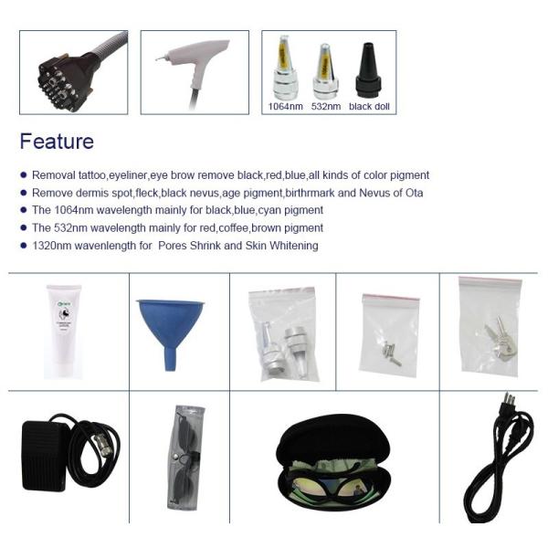 532 нм чемоданка лазерная машина для удаления татуировки Q переключена Nd Yag