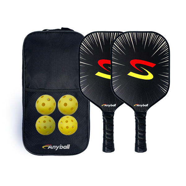 Glass Fiber Pickleball Paddle Set With Indoor and Outdoor Pickleball Balls