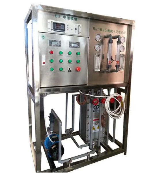 Electrodeionização contínua Máquina de água ultrapura Desalinização contínua Sem produtos químicos