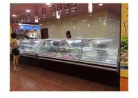 Automático de descongelamento Restaurante Exibição de carne Vitrine Exibição de frigorífico de caixa