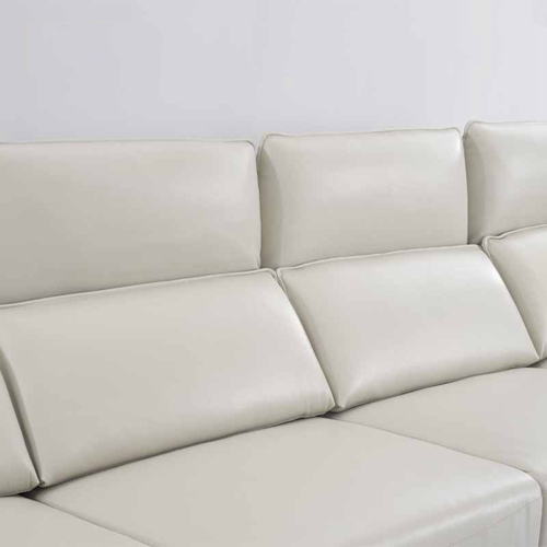 BN Italian Corner L-Shaped Sofa Electric Function Headrest Adjustable Sofa Combination Recliner Sofa Functional Sofa