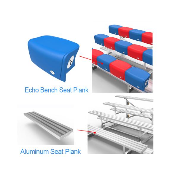 Outdoor Movable Temporary Spectator Stands Aluminum For Tennis Court