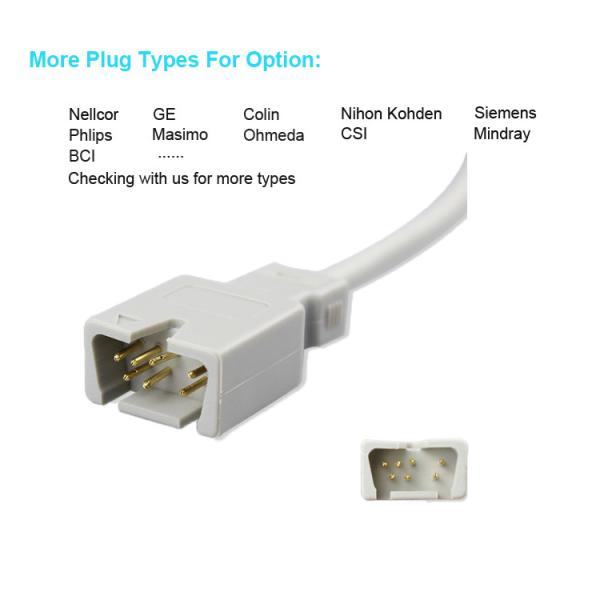 Silicone DB9 Plug 9pins 3M  Finger Spo2 Sensor