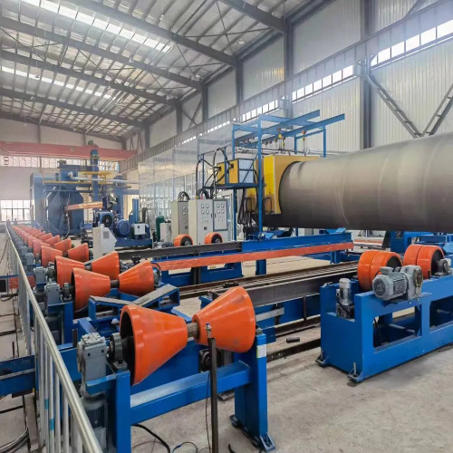 High-Efficiency Dual FBE Coating & Automatic Shot Blasting 3LPE Coating Pipe Production Line with Induction Heating
