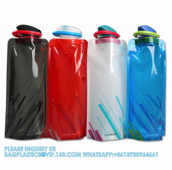 700 Ml Foldable Water Bottles Reusable Water Bottle Collapsible Drinking Bottle Bag For Hiking Adventure Travel