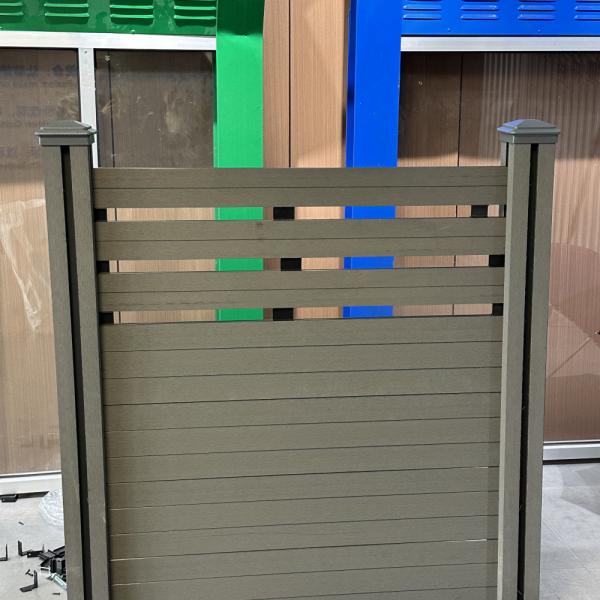 Coffee Color Decorative And Functional WPC Fencing Panels for Outdoor home