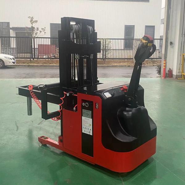 汎用的な電動パレットスタッカー バッテリー 動力 250kg/500kg 負荷 調整可能なクランプと回転付きの電気操作