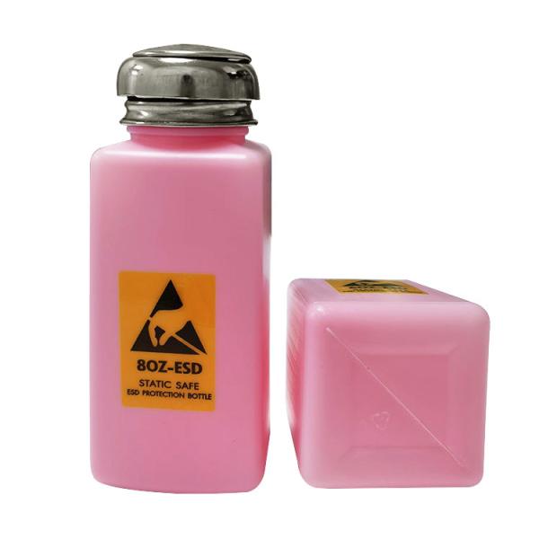 4OZ 6OZ 8OZ Pink Anti Static Safe ESD Dispenser Bottle For Solvent