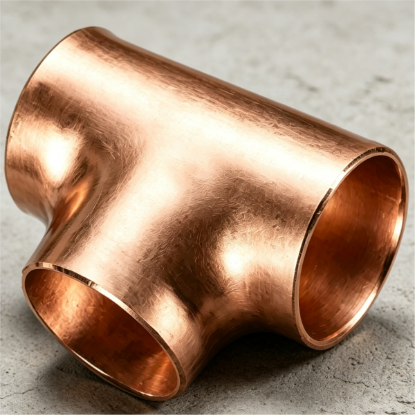 UNS C70600 Cupro Nickel 90/10 Buttweld Equal Tee Marine Grade Corrosion Proof Pipe Fitting
