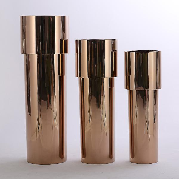 110cm Tall Cylinder Oem Celebration Stainless Steel Outdoor Planters
