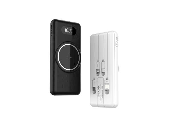 Magnetic   Portable Cell Phone Battery Charger , 5 In 1 Power Bank 205KHz